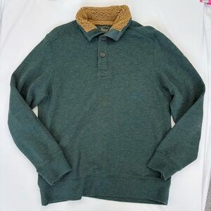 G.H. Bass & Co. Mens Cotton Blend 1/4 Button Down Sweater M